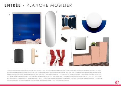 Planche mobilier