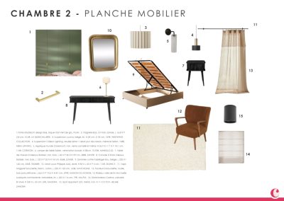 Planche mobilier